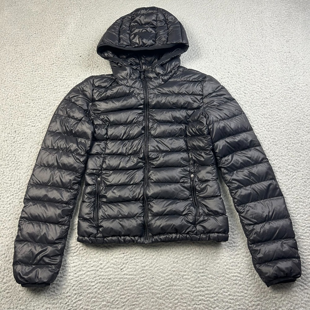 Aritzia TNA Womens Botanie Super Light Packable Down Puffer Jacket Black 2XS